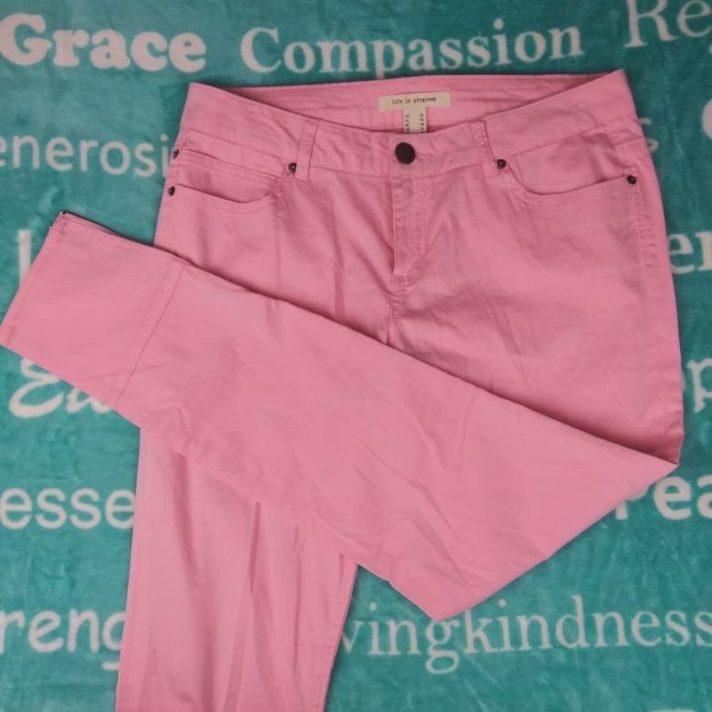 Life in Progress Zippered Ankle Jeans Size 30